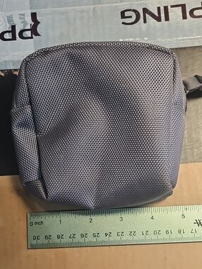 Men's Small Gray Travel Pouch - Compact Everyday Organizer